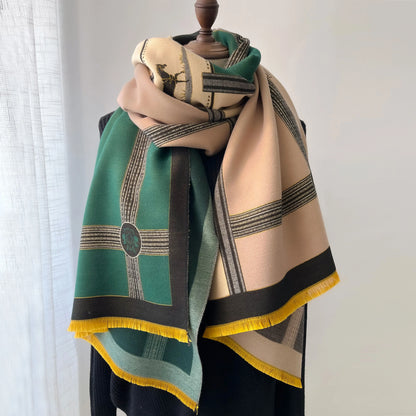 NEW Luxury Winter Thick Warm Scarf .