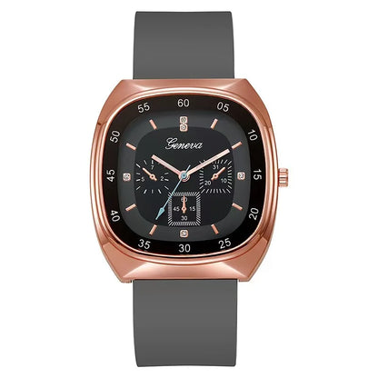 Luxury Women Quartz Watch with Silica Gel Strap. - BLAKESTORE-NG