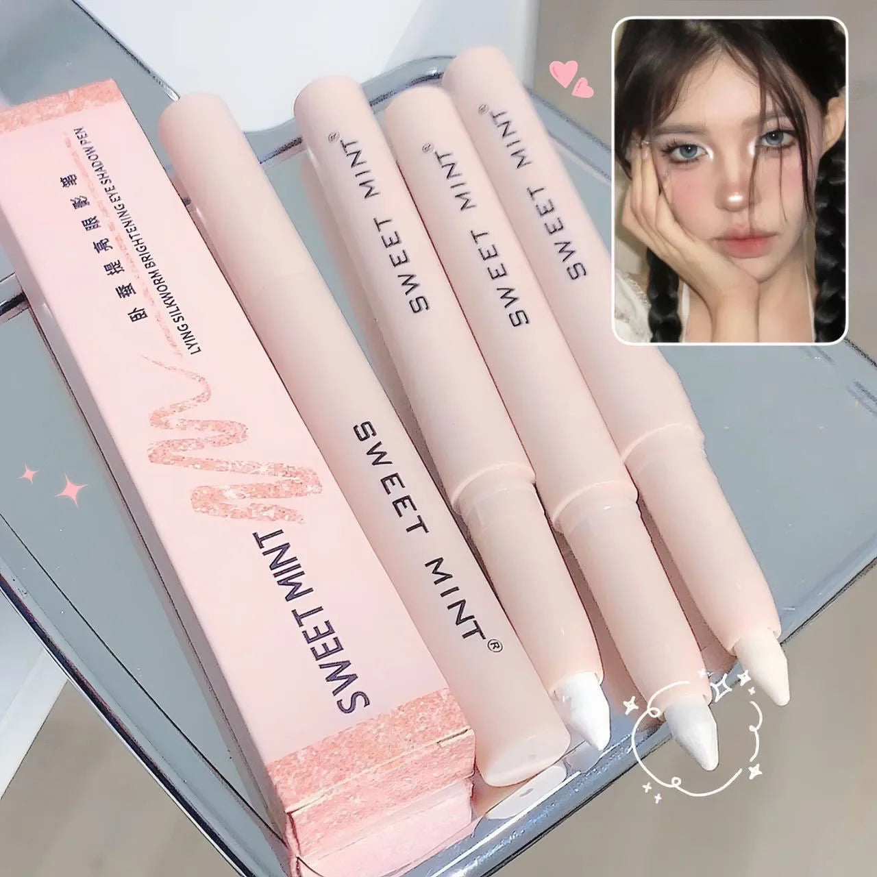 White Eyeliner Shiny Glitter Eyeshadow Stick. - BLAKESTORE-NG