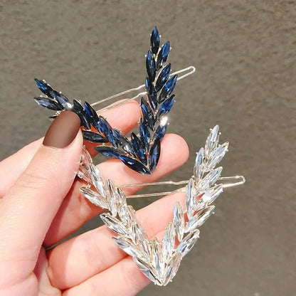 Luxury Shining V Shape Buckle Hairpins.