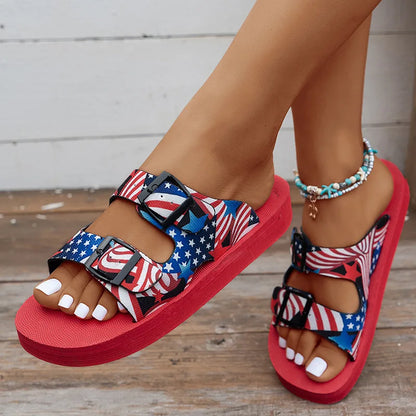 Women's Slides House Slippers Flat Sandals.