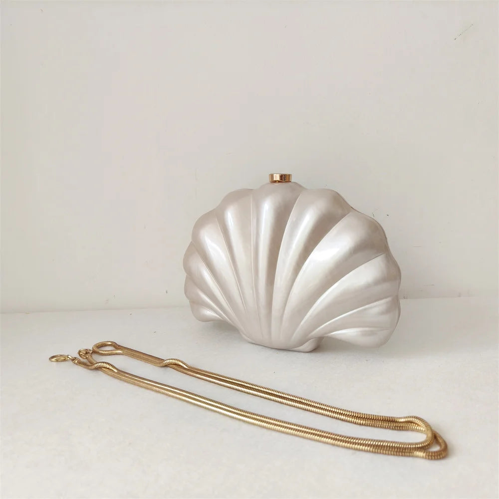 Acrylic Shell Ladies Clutch Purse.