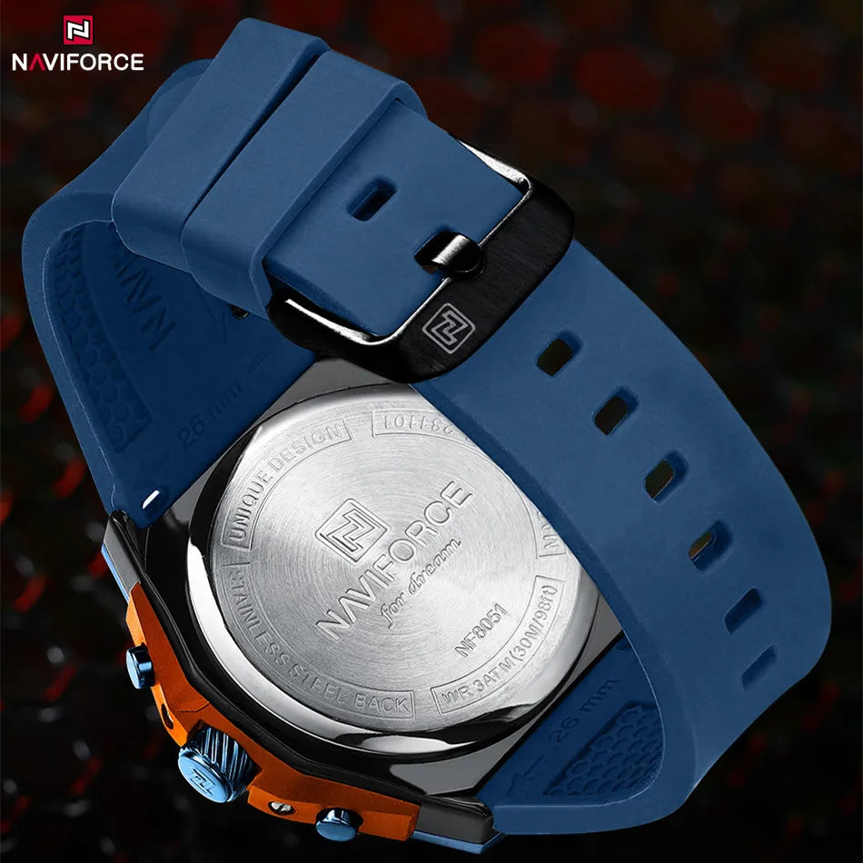 High Quality Luxury Original Men Watch with Silicone Strap. - BLAKESTORE-NG