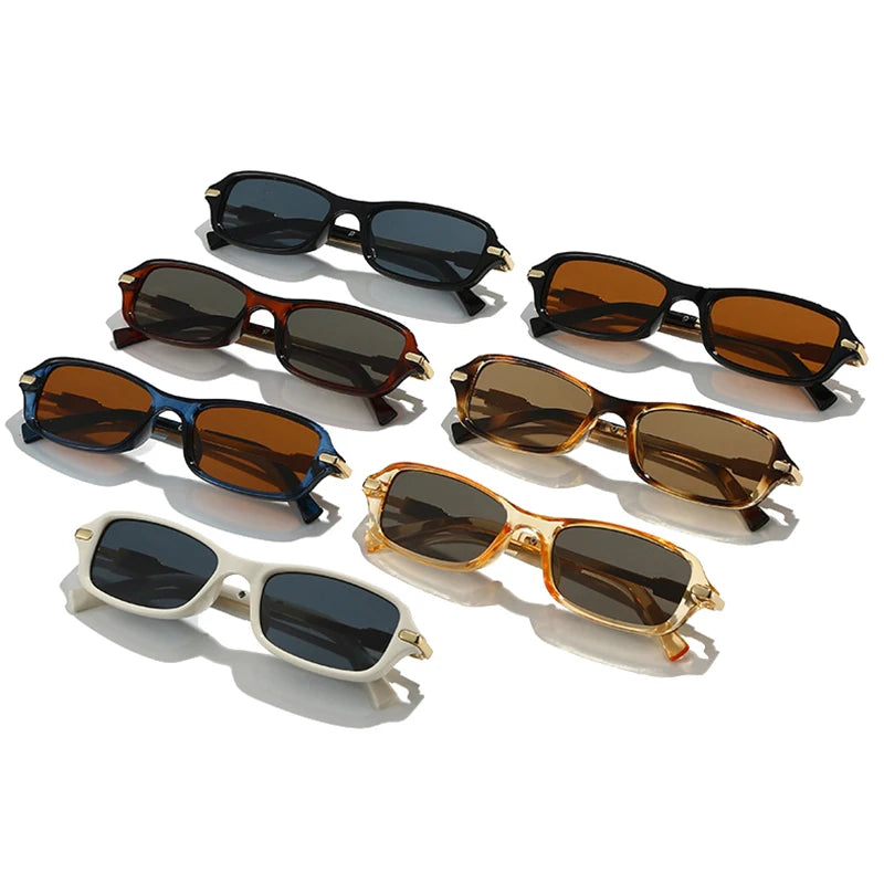 Small Rectangle Men Sunglasses Shades UV400.