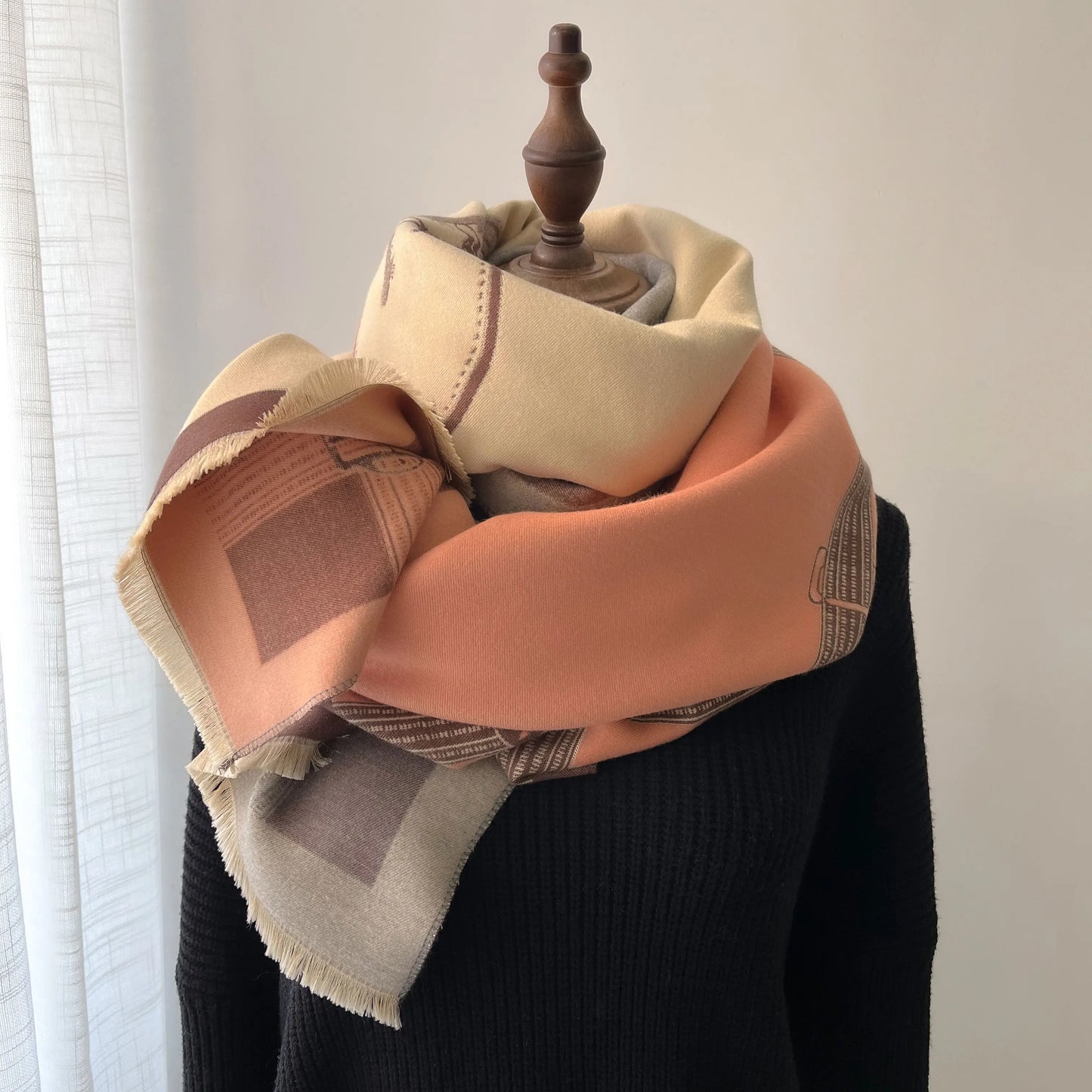 NEW Luxury Winter Thick Warm Scarf .