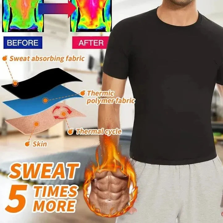Men’s Sauna Suit Sweat Heat Trapping Workout Vest.