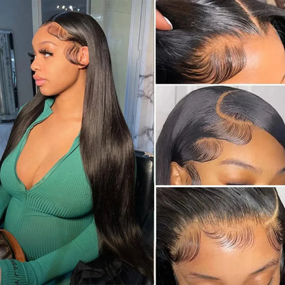 200 Density 13x4 13x6 HD Transparent Straight Lace For Black Women. - BLAKESTORE-NG