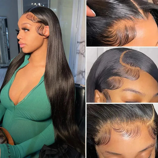 200 Density 13x4 13x6 HD Transparent Straight Lace For Black Women. - BLAKESTORE-NG