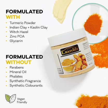 Acne And Blackhead Tumeric Clay Facial Mask. - BLAKESTORE-NG