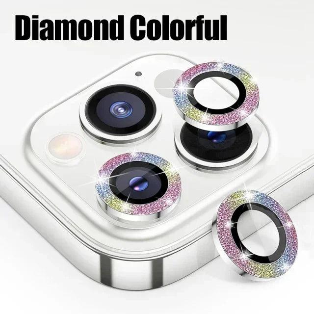 3Pcs Metal Lens Protector Glass for IPhone.