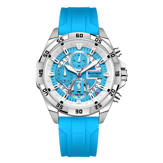 Unisex men’s watch with silicone strap.