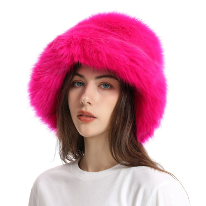 Women's Fur Snow Boots with Hat.
