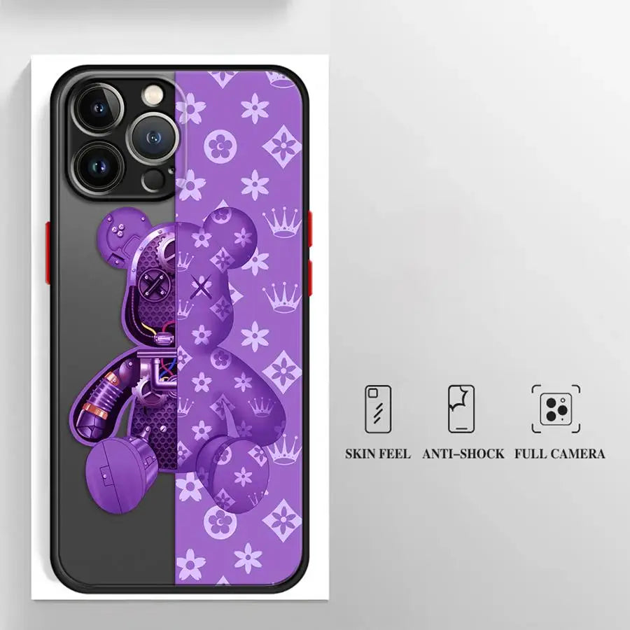 Fashionable Robot Bear Brand Phone Case.
