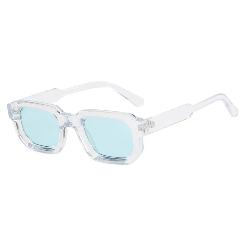 Men Vintage Rectangle Frame Sunglasses.