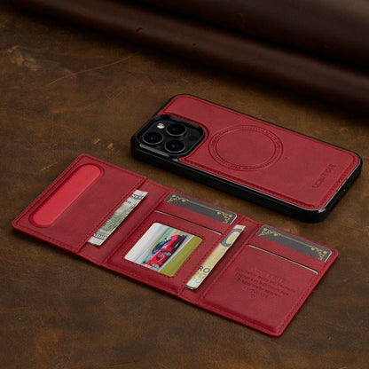 2 In 1 Detachable Magnetic Leather Case For iPhone