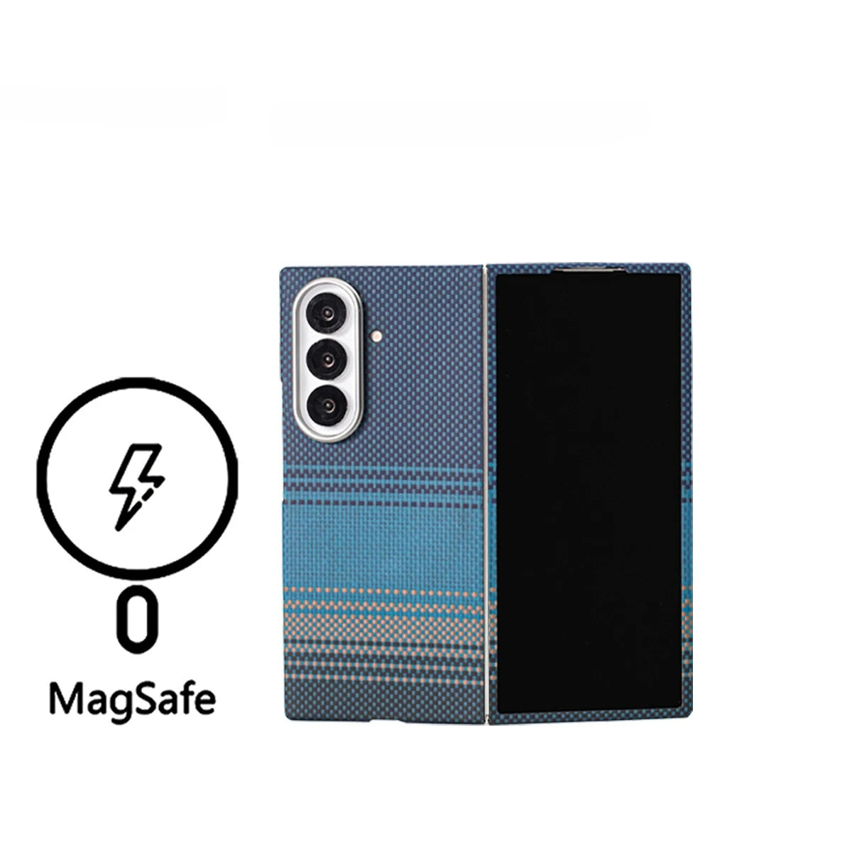 Galaxy Z Fold 7 Shockproof Carbon Fiber Business Phone Case.