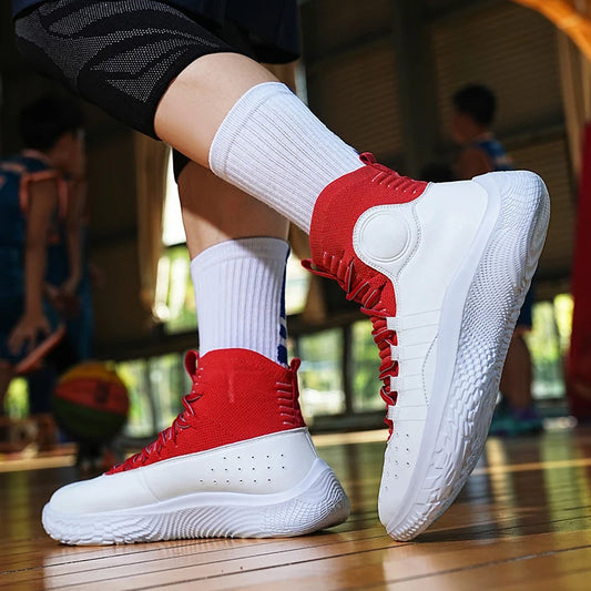 High-top shoe library basketball shoes. Flying light, breathable soft casual sneakers. fashion running shoes.