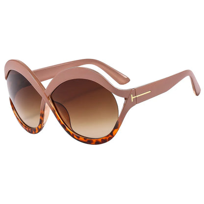 New Oversized Circular Frame Sunglasses for Women