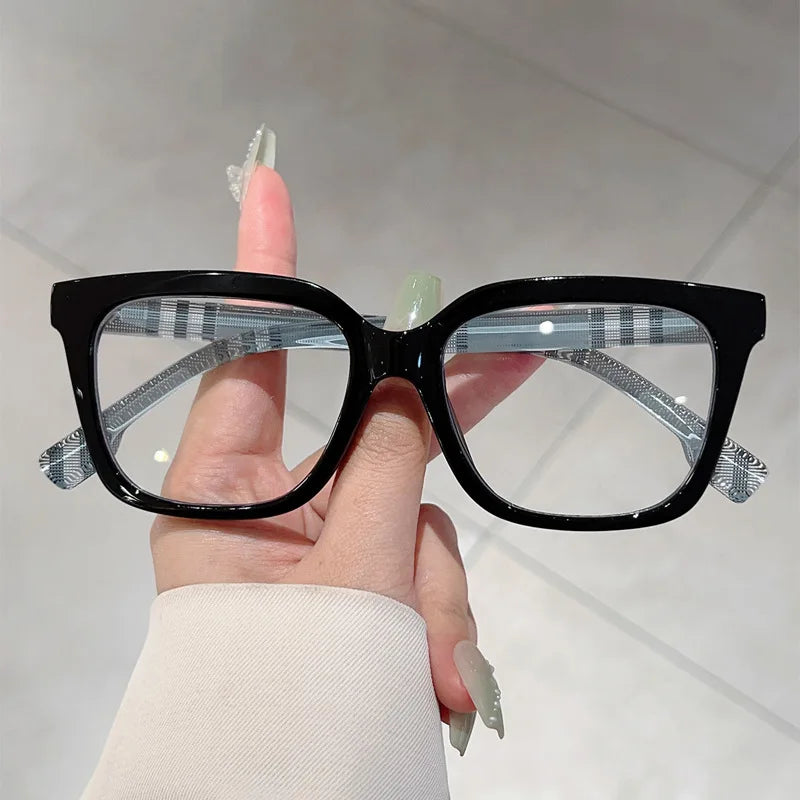 Unisex Business Square Frame Anti Blue Light Glasses