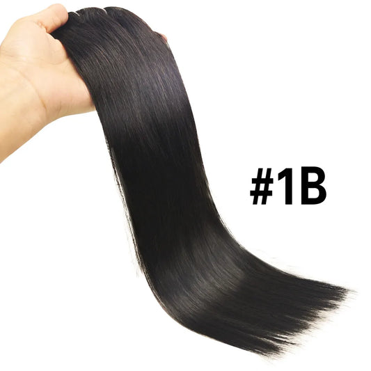 Straight Clip in Hair Extensions Real Human Hair.