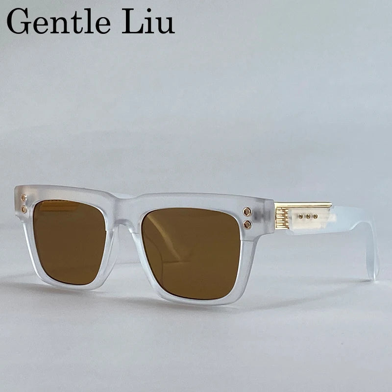 Polarized Square Punk Sunglasses Men UV400