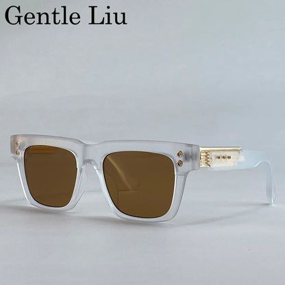 Polarized Square Punk Sunglasses Men UV400