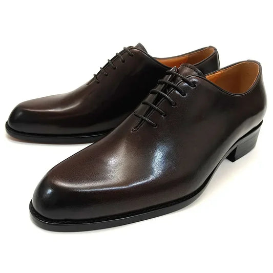 New Men's Leather Shoes Handmade High Quality.