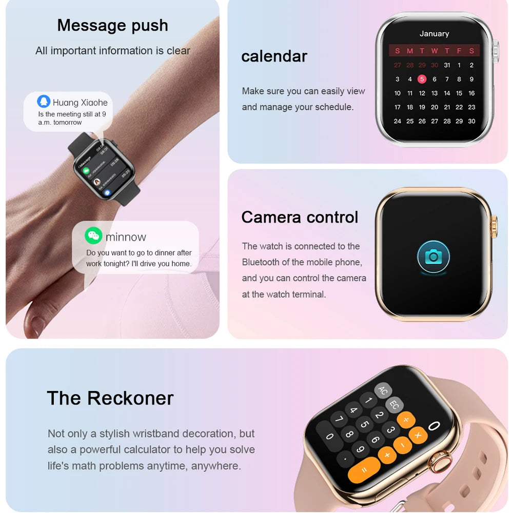 Smart Watch Always on Display GPS Sport Watches for Apple and Android Phones - BLAKESTORE-NG