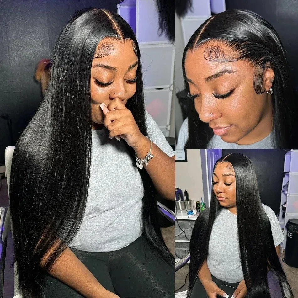 200 Density 13x4 13x6 HD Transparent Straight Lace For Black Women. - BLAKESTORE-NG