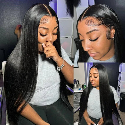 200 Density 13x4 13x6 HD Transparent Straight Lace For Black Women. - BLAKESTORE-NG