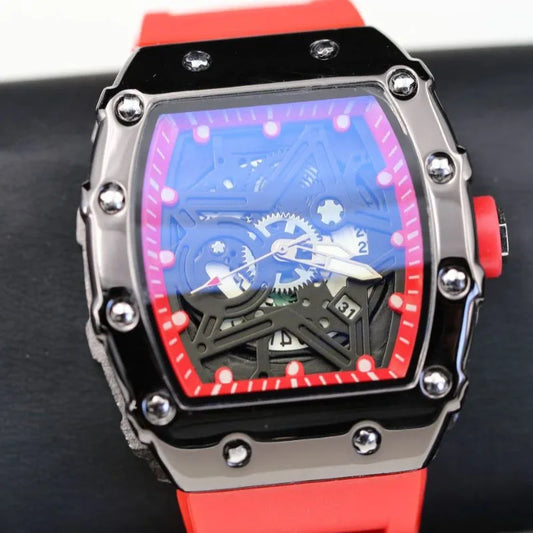 Men’s Pentagram Luminous Watch | Light Luxury Barrel Quartz Timepiece