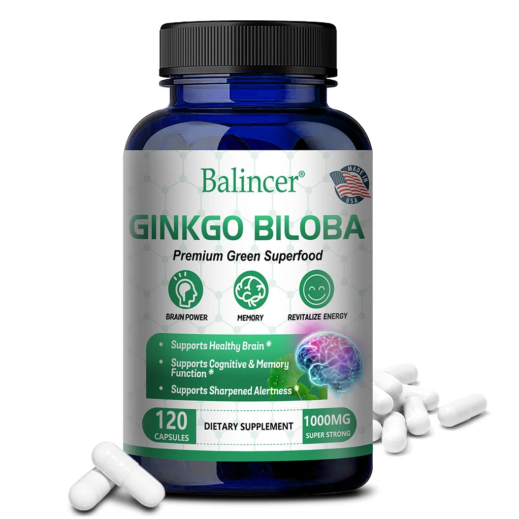 Balincer Ginkgo Leaf Extract Supplement - For Brain and  Memory Health for Men and Women. - BLAKESTORE-NG