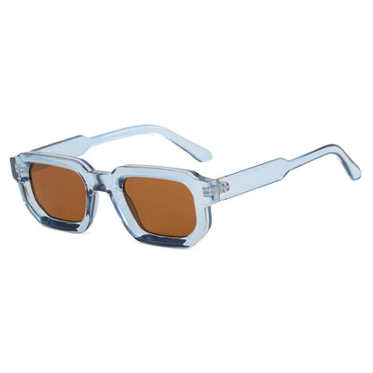 Men Vintage Rectangle Frame Sunglasses.
