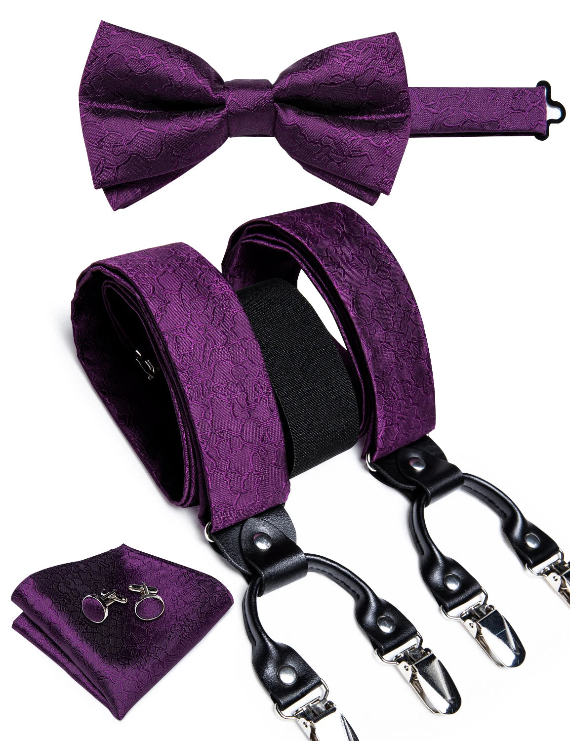 Elegant men’s suspenders set for business and parties
