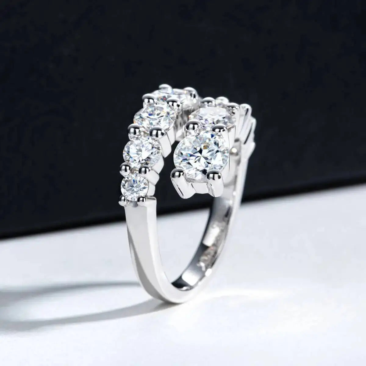 Twist Moissanite Band