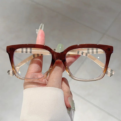 Unisex Business Square Frame Anti Blue Light Glasses