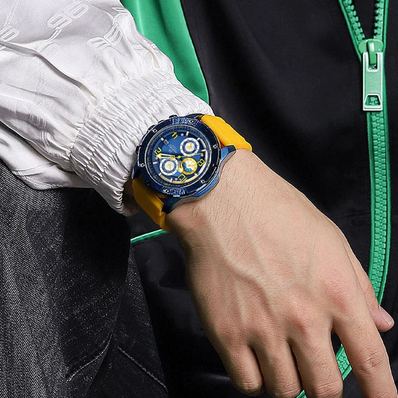 Men Wristwatch Fashion Casual Quartz Date Luxury Watches. - BLAKESTORE-NG