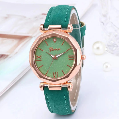 Luxury Women Quartz Watch with Silica Gel Strap. - BLAKESTORE-NG