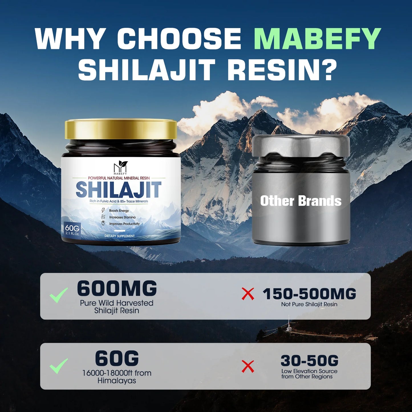 Shilajit Pure Himalayan Organic Resin For Energy.