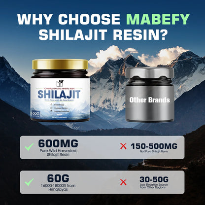 Shilajit Pure Himalayan Organic Resin For Energy.