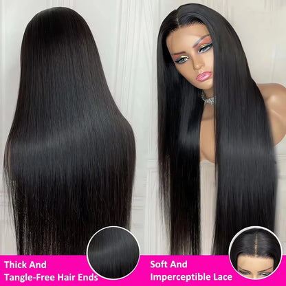 Bone Straight HD Lace Front Wigs. Human Hair 13x6 250 Density
