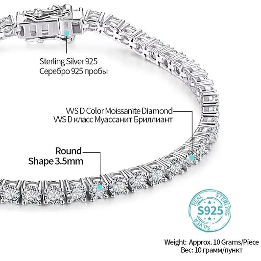 GRC Round Cut White Gold Plated 925 Silver for Women - BLAKESTORE-NG
