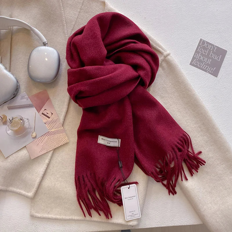 Winter Wool Scarf For Women