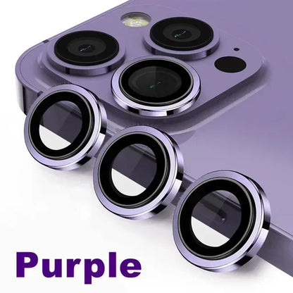 3Pcs Metal Lens Protector Glass for IPhone.