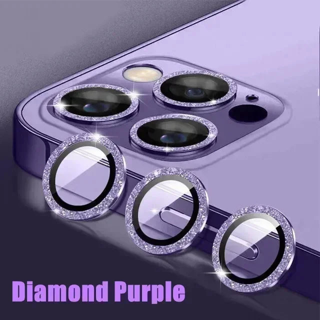 3Pcs Metal Lens Protector Glass for IPhone.