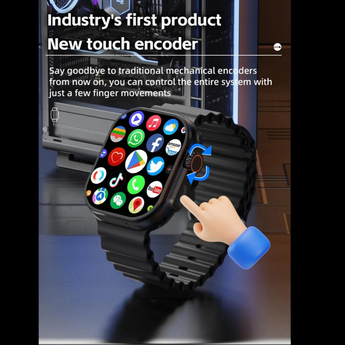 CD12 Ultra Touch Encoder Smartwatch. - BLAKESTORE-NG