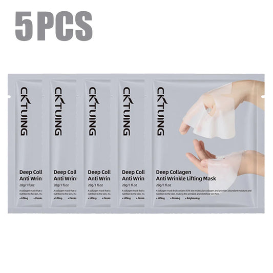 Collagen Face Masks (5PCS) – Hydrating & Firming Care