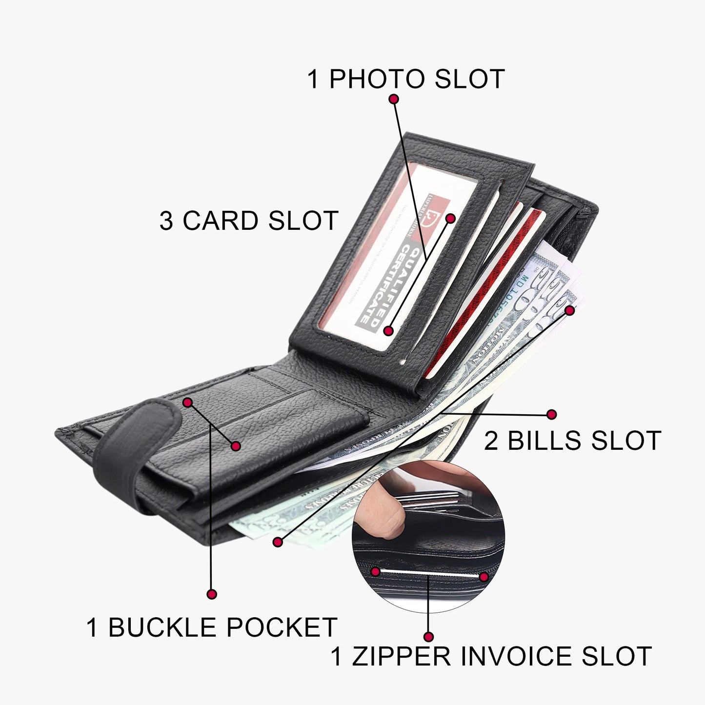 Men's Genuine Leather Wallet.