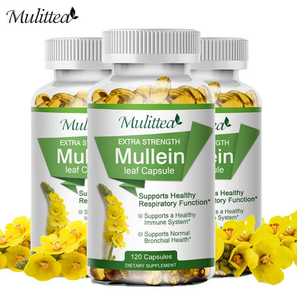 Mullein Lung Cleanser-Asthma Health-Herbal Supplement.