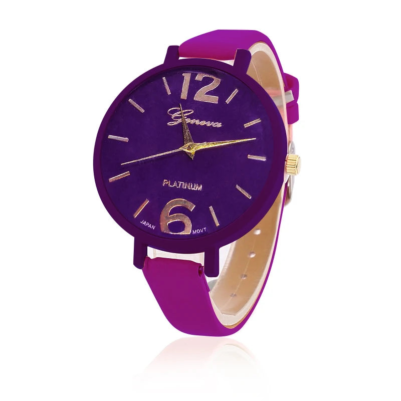 Luxury Women Quartz Watch with Silica Gel Strap. - BLAKESTORE-NG